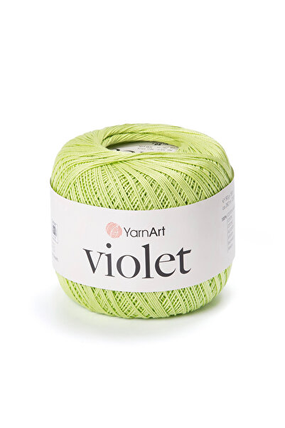 Yarnart Violet - Ață de dantelă mercerizată verde fistic-5352