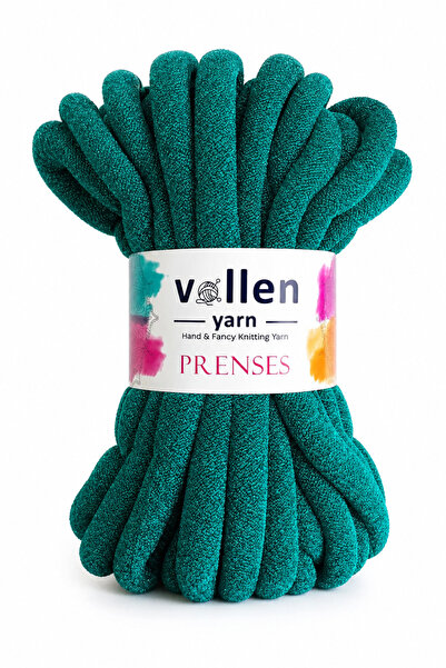vollen yarn Prenses Chunky Simli Polyester El Örgü İpi 500 gr 14 m Parmak Örg...