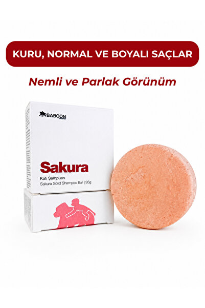 Baboon Natural Katı Şampuan Sakura