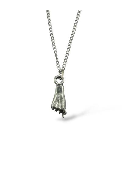 Herşey Nota Unisex Necklace with Hand Figure – Meaningful and Modern Design w...