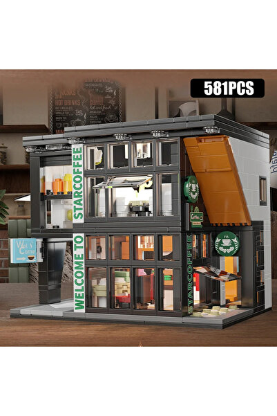 Choice Opp bag Coffee Shop City House Building Blocks Set for Adults, City St...