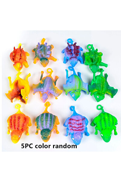 choice2 5PC color random Kids Funny Dinosaur Animals Inflate Vent Balls Toy S...