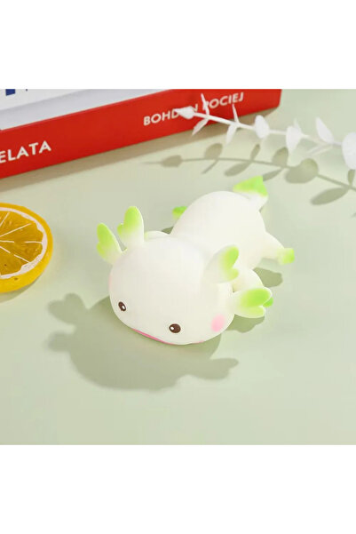 Choice4 Bandai White 1/4pcs Axolotl Squeeze Ball Cute Fish Relax Cartoon Anti...