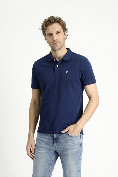Kiğılı Polo Neck Slim Fit Slim Fit Embroidered Cotton T-Shirt
