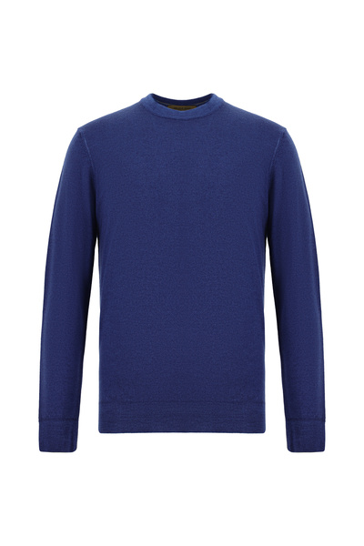 Abdullah Kiğılı Crew Neck Regular Fit Wool Italian Knitwear Sweater