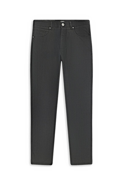 Abdullah Kiğılı Pantaloni din Lycra Canvas / Chino cu croială standard