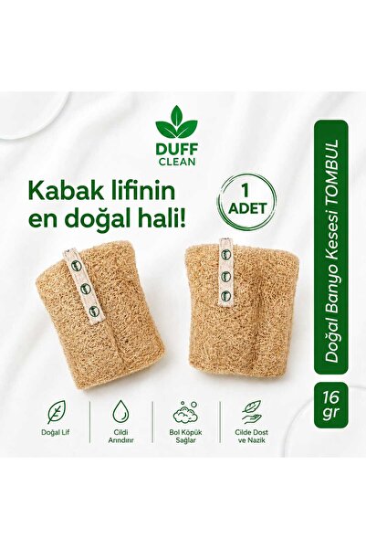 DUFF CLEAN 10 CM Doğal Kabak Lifi-(vücut+bulaşık+temizlik)