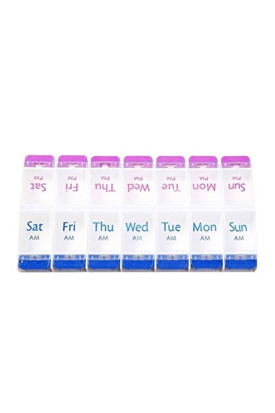 Choice1 1pc Push Button (7-Day) Pill Case, Medicine Planner, Vitamin Organize...