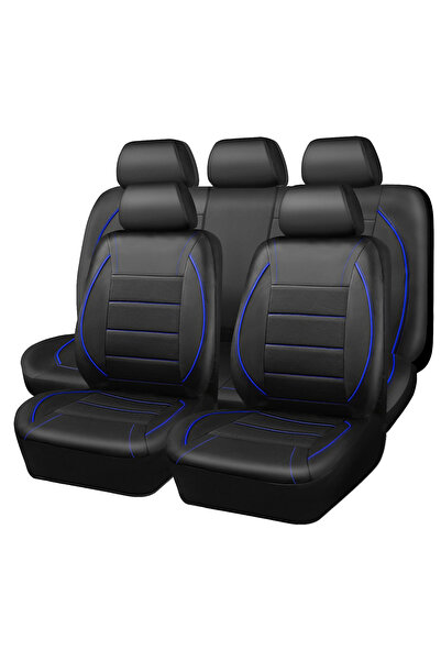 choice2 SN-2126-9PCS-BL Universal Leather Car Seat Covers Simple Style Breath...
