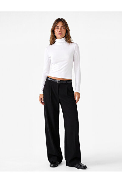 Koton Slim Fit High Collar Long Sleeve T-Shirt