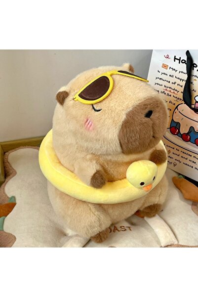 Choice3 FireBrick 23cm Capybara Plush Simulation Capibara Anime Fluffty Toy C...