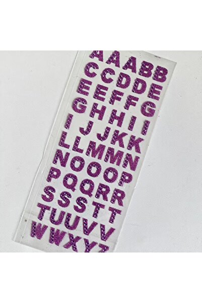 Choice purple 9-Color English Letter Glitter Diamond Stickers, 3D Diamond Shi...