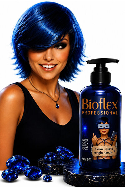 Bioflex Gece Mavisi Geçici | Renkli Krem Boya 250 ml | Amonyaksız | Hair Dye ...