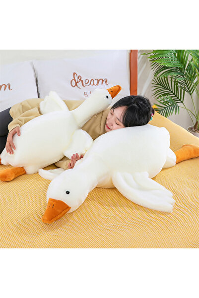 Choice 50CM 50/90/130CM Funny Hot Goose Plush Stuffed Soft Duck Sleeping Pill...