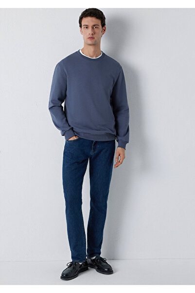 Mavi Crew Neck Navy Blue Basic Sweatshirt 0S10457-80776