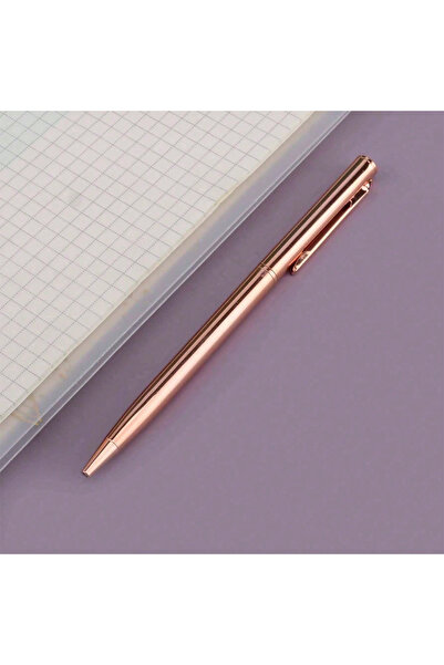 Choice1 Rose Gold Elegant Metal Ballpoint Pen with Retractable Design, Smooth...