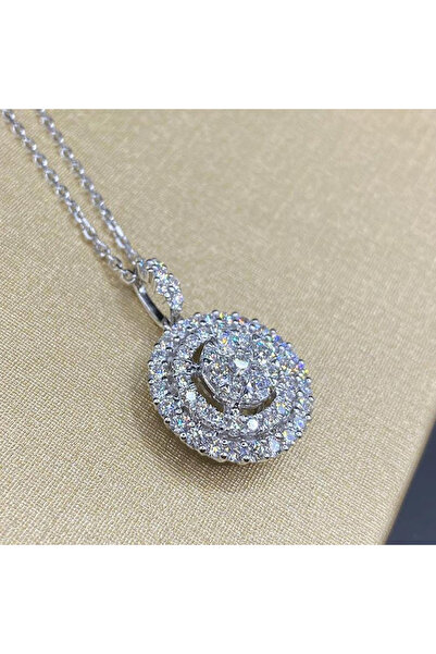 Choice XL438 Huitan Cute Round Shaped Pendant Necklace with Full CZ Stone for...