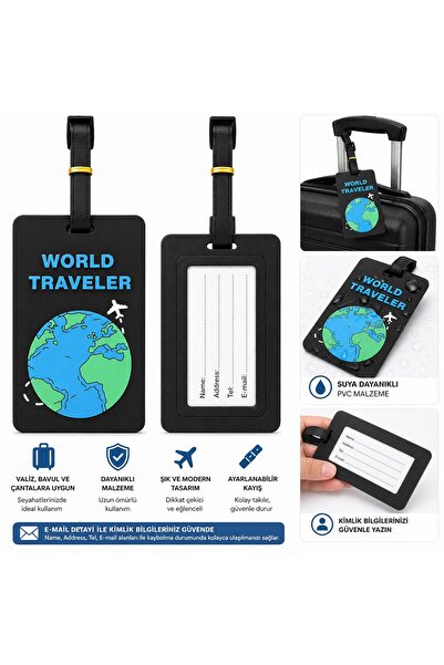 4nio Ετικέτα αποσκευών σε σχήμα σφαίρας από σιλικόνη - Ετικέτα αποσκευών