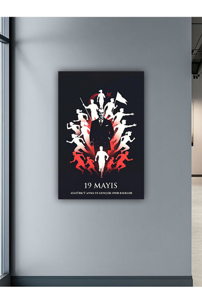 ENTREKLAM Atatürk İzindeyiz 19 Mayıs Cumhuriyet Cam Duvar Sticker