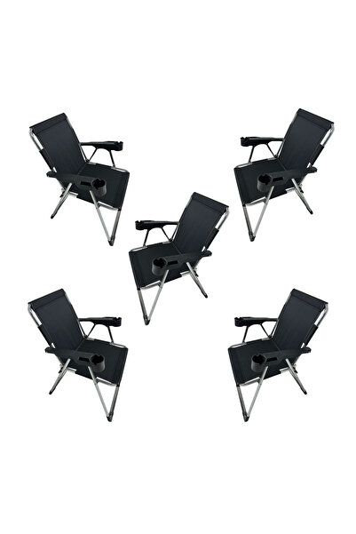 metallica home Metallica Concept Lüx Krom 5 Adet Kamp Sandalyesi Katlanır Üç ...