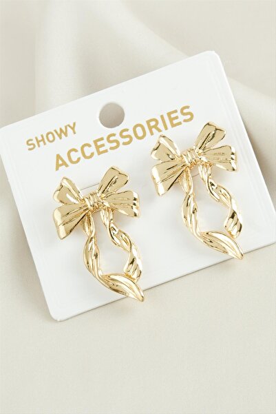 ZERO LAND Gldisptm Fiyong Tr (10718) Metal Earrings-Yellow