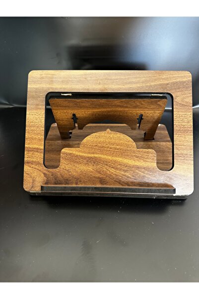 LMS GİFT Ahşap Kitap Okuma Standı & Tablet Tutucu – Masaüstü Rahle (30x20 cm ...