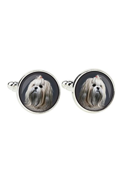 Art - Dog Lhasa Apso - cufflinks, a shirt accessory, a shirt pendant from the...