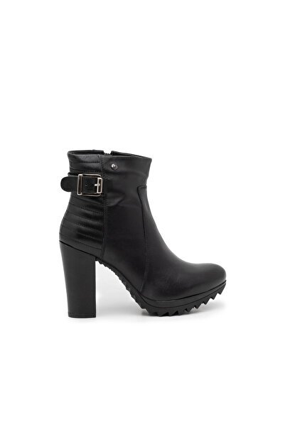 UrbanShoes Botine dama din piele naturala Leofex - 451 negru