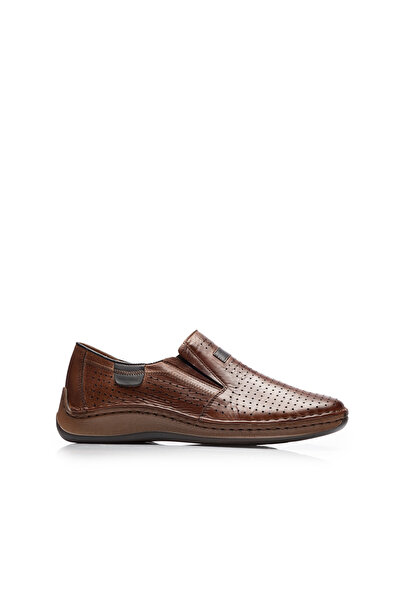 UrbanShoes Pantofi casual barbati, perforati din piele naturala,Leofex - 595 ...