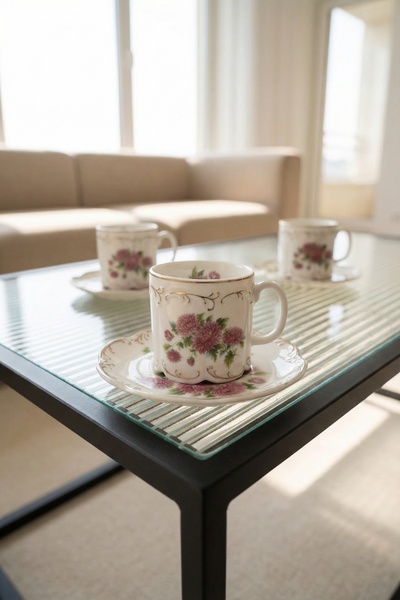 ACAR Dorothea 6-Person Porcelain Coffee Cup Set - 100 ml