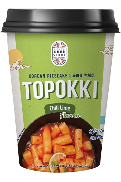 Good Seoul Korean Rice Cake Topokki Chili Lime Flavour - 113g