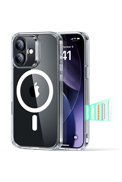 ESR Husa pentru iPhone 17, Classic Hybrid HaloLock, protectie antisoc, transp...
