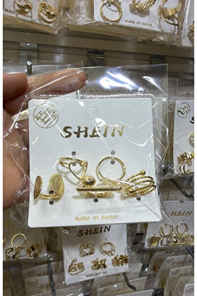 Store Altın kaplama çelik ayarlanabilir yüzük