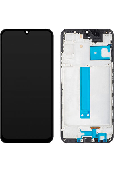 Stef's Cat Οθόνη αφής συμβατή με Samsung Galaxy A25 A256, με πλαίσιο, Μαύρο.