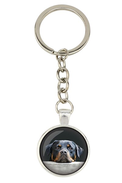Art - Dog Rottweiler, Rott, Rottie - breloc cu fotografia ta, decorațiune pen...