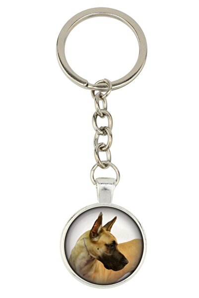 Art - Dog Great Dane I - keychain with your photo, key decoration, bag pendan...