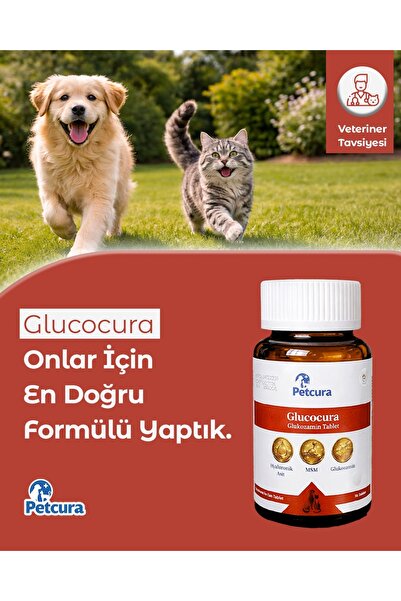 PETCURA Glucocura Tablet Kedi Köpek (Eklem Desteği)