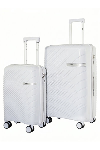 KTMC Polypropylene Luggage 20" Carry-On & 28" Check-in Suitcases, H-8882 Ligh...