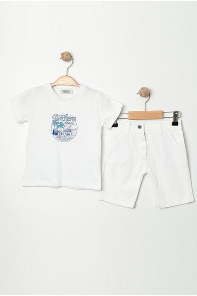 Chicsy Baby Striped Shirt 3-Piece Set T-Shirt Shorts Summer Stylish Combination