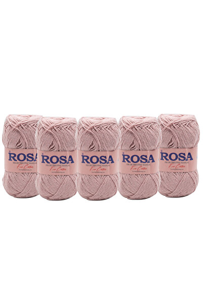 Pin Trade SRL Pachet fir tricotat Rosa Cotton 7531, 5 bobine, 100% bumbac rec...
