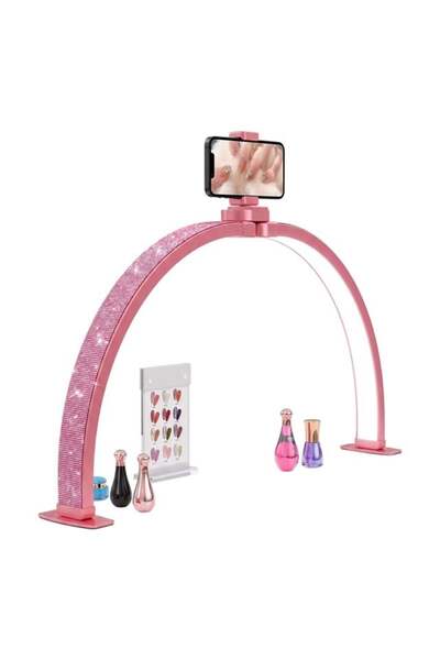 trled F-700A 70CM Pembe Elmas Desenli Katlanabilir Masaüstü Manikür Ve Protez...