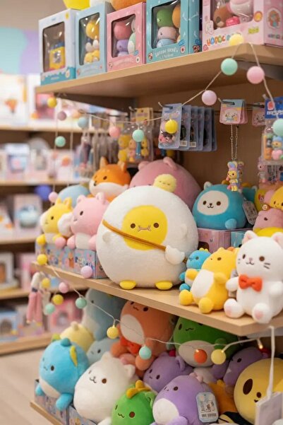 Miniso Lisanslı Yumurta Peluş Oyuncak 27 Cm (Yolk) – Ayakta Yumuşacık Sevimli...