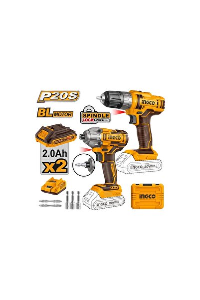 Ingco Li-Ion Akülü 2'li Kombo Set - Matkap ve Vidalama 20V 2 ING-COSLI230708