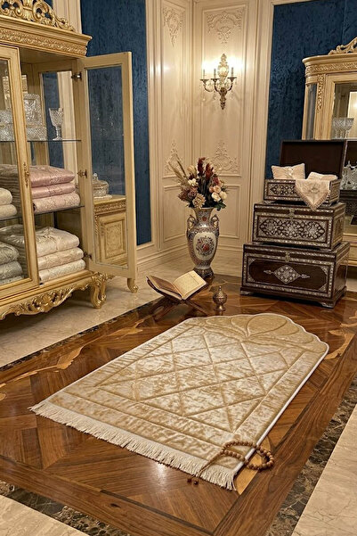 BUGİ HOME COLLECTİON Ορθοπεδικό καπιτονέ χαλάκι προσευχής με σφουγγάρι που δε...
