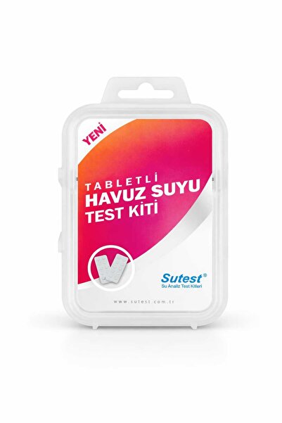 Sepetine Düşerse Mavi Su Havuz Sutest Havuz Suyu Test Kiti Tabletli (Klor & P...