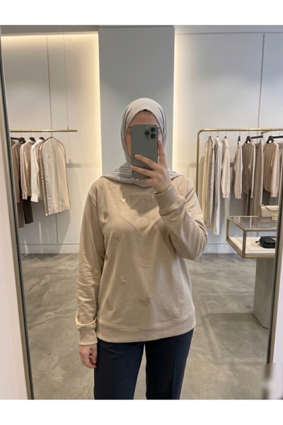 Azram Fashion Kadın kalp desenle tunik