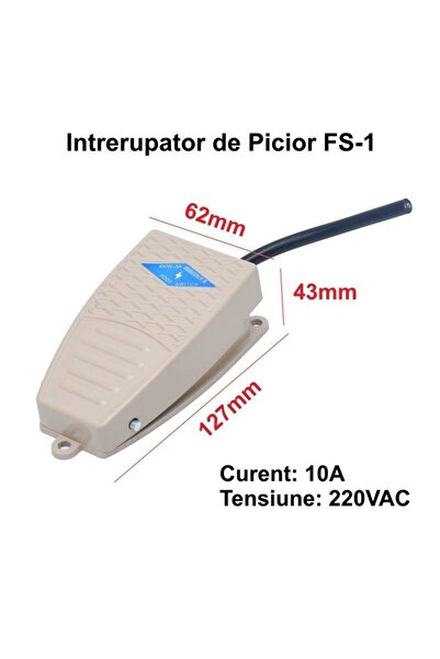 Stef's Cat Intrerupator de Picior Pedala Mica FS-1,