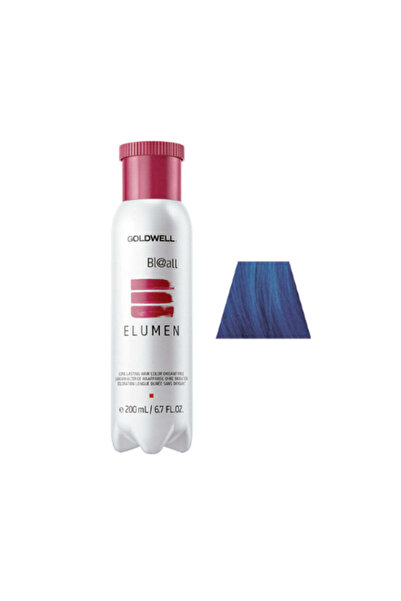 GOLDWELL Elumen Long Lasting Hair Color Oxidant Free #bl@all Blue 200ml