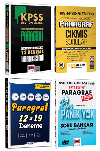 Yargı Yayınları 2026 Birebir KPSS Lise-Önlisans Paragraf Deneme+Çıkmış Sorula...