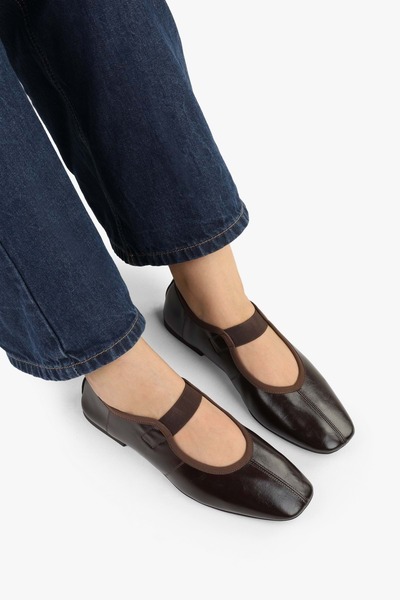 Shoeberry Γυναικείες ελαστικές αθλητικές μπαλαρίνες Bless Brown Skin